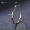 Wholesale Women's Small Fresh Sweet Wave Geometric Copper Ring With Electroplating