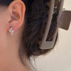 Wholesale Women's Sparkling Diamond Snake Screw Earrings Zinc Alloy Electroplating Animal Zodiac Style