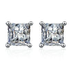 Wholesale Women's Specialshaped S925 Silver Geometric Moissanite Simulated Diamond Earrings With Electroplating