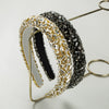 Wholesale Women's Sponge Rhinestone Geometric Headband With Diamond Design New Baroque Heavy Industry Style