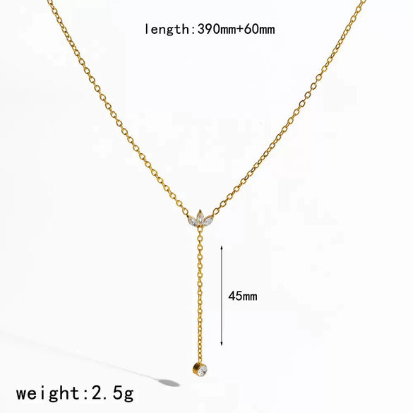 Wholesale Women's Sports Style Geometric Titanium Steel And Stainless Steel Oshaped Chain Necklace With Vacuum Electroplating In Furnace