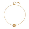 Wholesale Women's Sporty Geometric Stainless Steel Necklace With 18K Real Gold Pvd Furnace Vacuum Plating