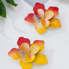 Wholesale Women's Spraypainted Floral Alloy And Stainless Steel Electroplated Earrings