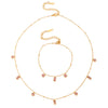 Wholesale Women's Square And Round Pendant Bracelet In Ins Style Made Of Stainless Steel With Geometric Pattern And Electroplating Treatment