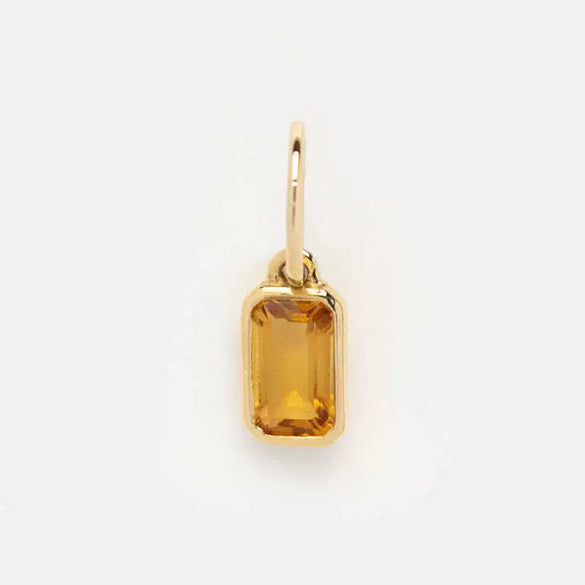 Wholesale Women's Square Geometric Copper 12 Birthstone Pendant Bracelet Accessories Set With Diamonds