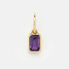 Wholesale Women's Square Geometric Copper 12 Birthstone Pendant Bracelet Accessories Set With Diamonds