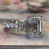 Wholesale Women's Square Geometric Copper Engagement Ring Inlaid With Zircon