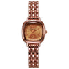 Wholesale Women's Square Metal And Stainless Steel Band Fashion Quartz Watch