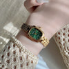 Wholesale Women's Square Quartz Watch With Alloy Case And Stainless Steel Strap And Buckle Exquisite Retro Medieval Style