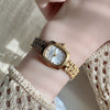 Wholesale Women's Square Quartz Watch With Alloy Case And Stainless Steel Strap And Buckle Exquisite Retro Medieval Style