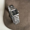 Wholesale Women's Squareshaped Scottie Steel Band Watch With Motherofpearl Square Dial And Ordinary Glass Mirror