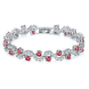 Wholesale Women's Sshaped White Gold Bracelet With Diamond Zircon And Austrian Rhinestone Geometric Pattern Electroplated