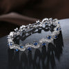 Wholesale Women's Sshaped White Gold Bracelet With Diamond Zircon And Austrian Rhinestone Geometric Pattern Electroplated