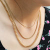 Wholesale Women's Stacking Hiphop Necklace Stainless Steel Oshaped Chain Geometric Style Electroplated
