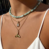 Wholesale Women's Stacking Style Geometric Stainless Steel Polished Plated Necklace