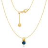 Wholesale Women's Stacking Style Zodiac Zircon Stainless Steel Pendant Necklace Electroplated 18K Gold Color Retention