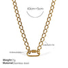 Wholesale Women's 316L Stainless Steel And Alloy Bracelets And Necklaces With Geometric And Small Animal Patterns Electroplated