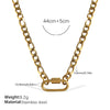 Wholesale Women's 316L Stainless Steel And Alloy Bracelets And Necklaces With Geometric And Small Animal Patterns Electroplated