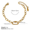 Wholesale Women's 316L Stainless Steel And Alloy Bracelets And Necklaces With Geometric And Small Animal Patterns Electroplated
