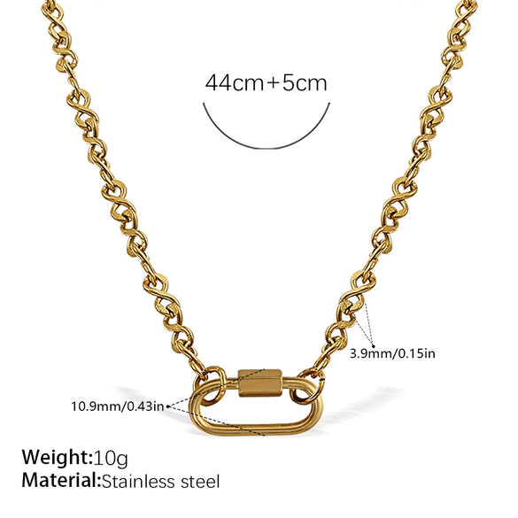 Wholesale Women's 316L Stainless Steel And Alloy Bracelets And Necklaces With Geometric And Small Animal Patterns Electroplated