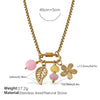 Wholesale Women's 316L Stainless Steel And Alloy Bracelets And Necklaces With Geometric And Small Animal Patterns Electroplated