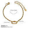 Wholesale Women's 316L Stainless Steel And Alloy Bracelets And Necklaces With Geometric And Small Animal Patterns Electroplated