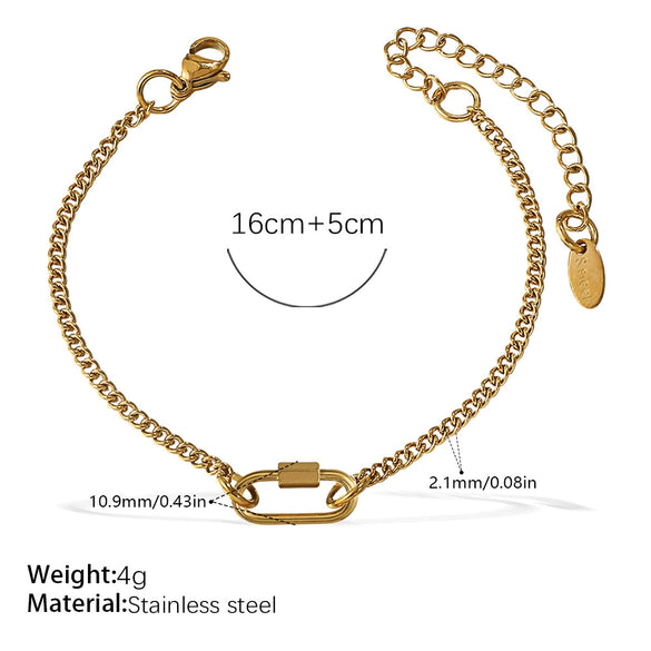 Wholesale Women's 316L Stainless Steel And Alloy Bracelets And Necklaces With Geometric And Small Animal Patterns Electroplated