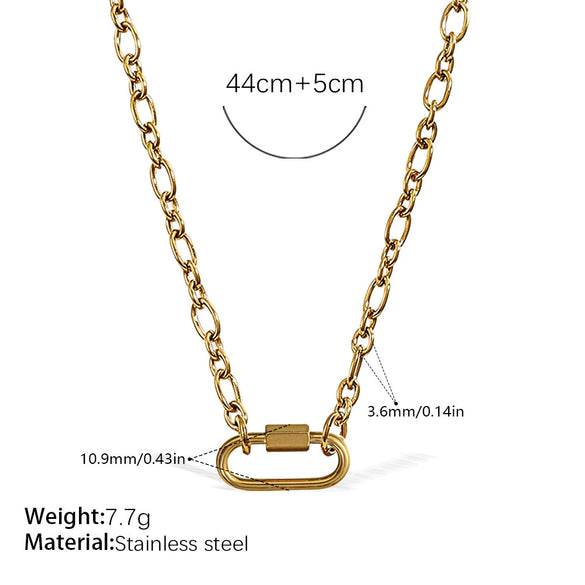 Wholesale Women's 316L Stainless Steel And Alloy Bracelets And Necklaces With Geometric And Small Animal Patterns Electroplated
