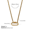 Wholesale Women's 316L Stainless Steel And Alloy Bracelets And Necklaces With Geometric And Small Animal Patterns Electroplated