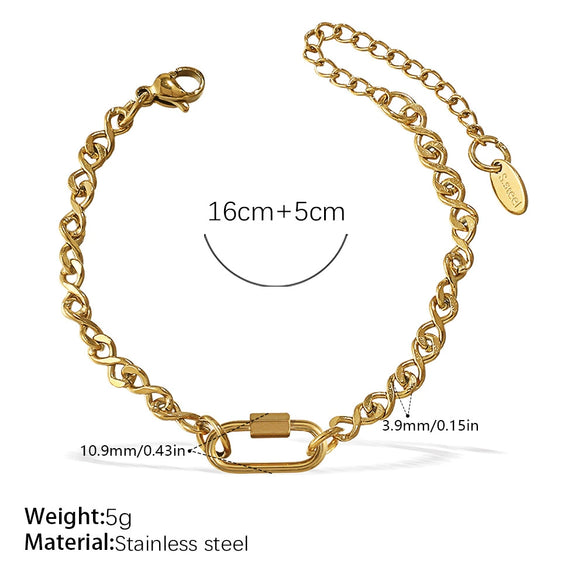 Wholesale Women's 316L Stainless Steel And Alloy Bracelets And Necklaces With Geometric And Small Animal Patterns Electroplated