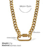 Wholesale Women's 316L Stainless Steel And Alloy Bracelets And Necklaces With Geometric And Small Animal Patterns Electroplated
