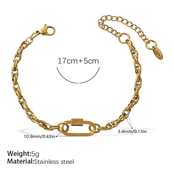 Wholesale Women's 316L Stainless Steel And Alloy Bracelets And Necklaces With Geometric And Small Animal Patterns Electroplated