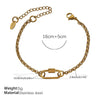 Wholesale Women's 316L Stainless Steel And Alloy Bracelets And Necklaces With Geometric And Small Animal Patterns Electroplated