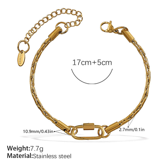 Wholesale Women's 316L Stainless Steel And Alloy Bracelets And Necklaces With Geometric And Small Animal Patterns Electroplated