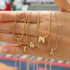 Wholesale Women's Stainless Steel And Copper Snake Chain Necklace With English Letters Pendant And Electroplating Process