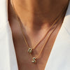 Wholesale Women's Stainless Steel And Copper Snake Chain Necklace With English Letters Pendant And Electroplating Process