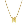 Wholesale Women's Stainless Steel And Copper Snake Chain Necklace With English Letters Pendant And Electroplating Process