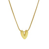 Wholesale Women's Stainless Steel And Copper Snake Chain Necklace With English Letters Pendant And Electroplating Process
