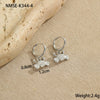 Wholesale Women's Stainless Steel And 18K Electroplated Geometric Style Earrings