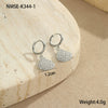 Wholesale Women's Stainless Steel And 18K Electroplated Geometric Style Earrings