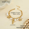 Wholesale Women's Stainless Steel And 18K Gold Electroplated Marine Life Jewelry Set With Sea Shell And Starfish