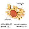 Wholesale Women's Stainless Steel And Titanium Steel Animal Geometric Pendant Clip Bead Ball Chain Necklace With Electroplating