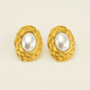 Wholesale Women's 316L Stainless Steel And Titanium Steel Braided Earrings With Geometric Pattern And 18K Gold Plated Electroplating Style