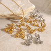 Wholesale Women's Stainless Steel And Titanium Steel Cherry Jewelry With Geometric Pattern And Electroplating Treatment