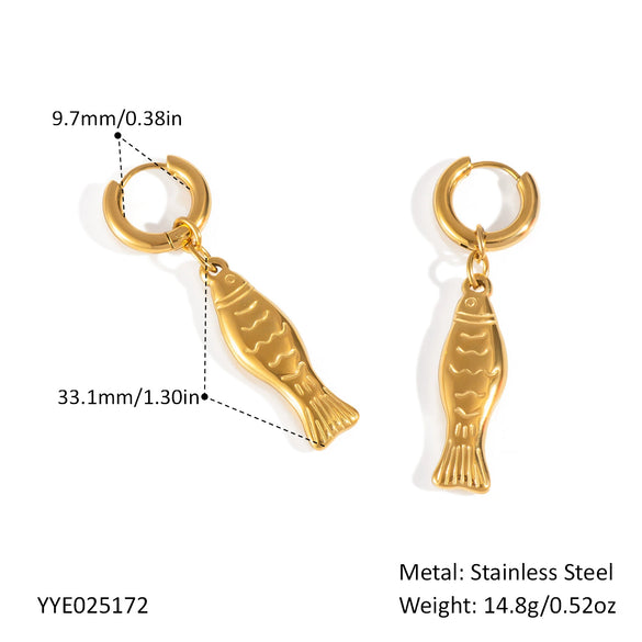 Wholesale Women's Stainless Steel And Titanium Steel Earrings Necklace Combination With Little Bear Pig Small Animal Patterns Electroplated Pvd Vacuum Real Gold Playful Accessories