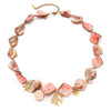 Wholesale Women's Stainless Steel And Titanium Steel Electroplated Necklace With Shell Coral Marine Design