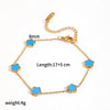 Wholesale Women's Stainless Steel And Titanium Steel Flowershaped Necklace With Electroplating And O Word Chain Versatile Style