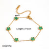 Wholesale Women's Stainless Steel And Titanium Steel Flowershaped Necklace With Electroplating And O Word Chain Versatile Style