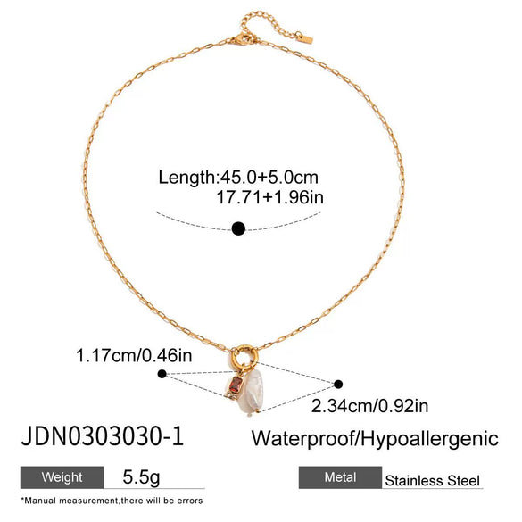 Wholesale Women's Stainless Steel And Titanium Steel Fruitshaped Sweetstyle Necklace With Electroplating Process