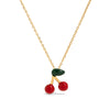 Wholesale Women's Stainless Steel And Titanium Steel Fruitshaped Sweetstyle Necklace With Electroplating Process